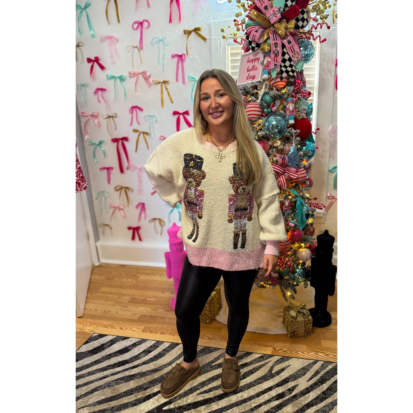 Soldier Bear Graphic Sweater