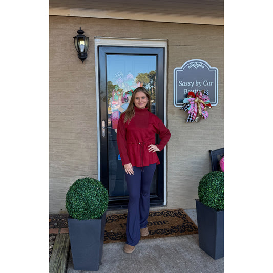 Rachel Top, Burgundy