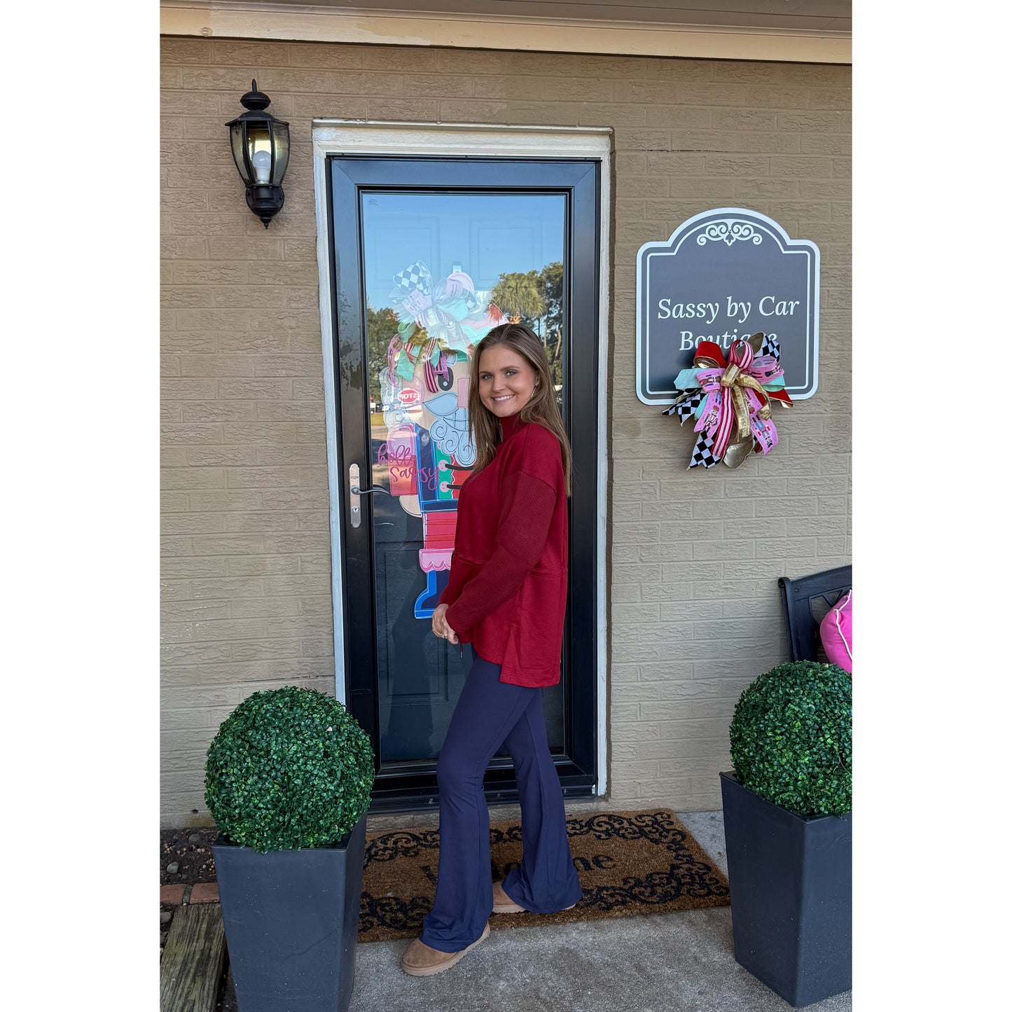 Rachel Top, Burgundy