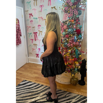 Carmen Mini Dress, Black