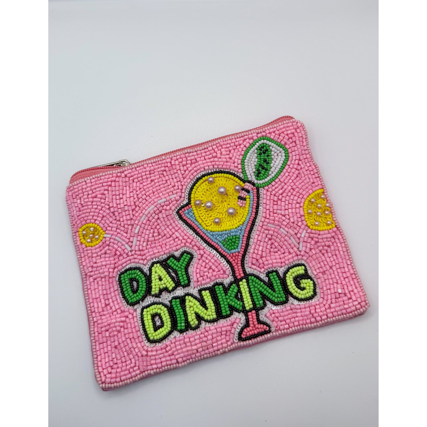 Day Drinking Beaded Bag