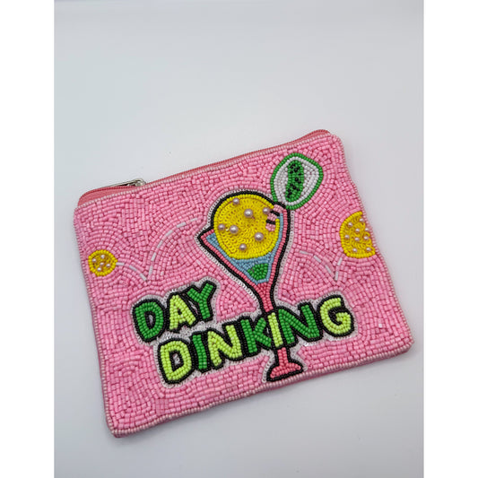 Day Drinking Beaded Bag