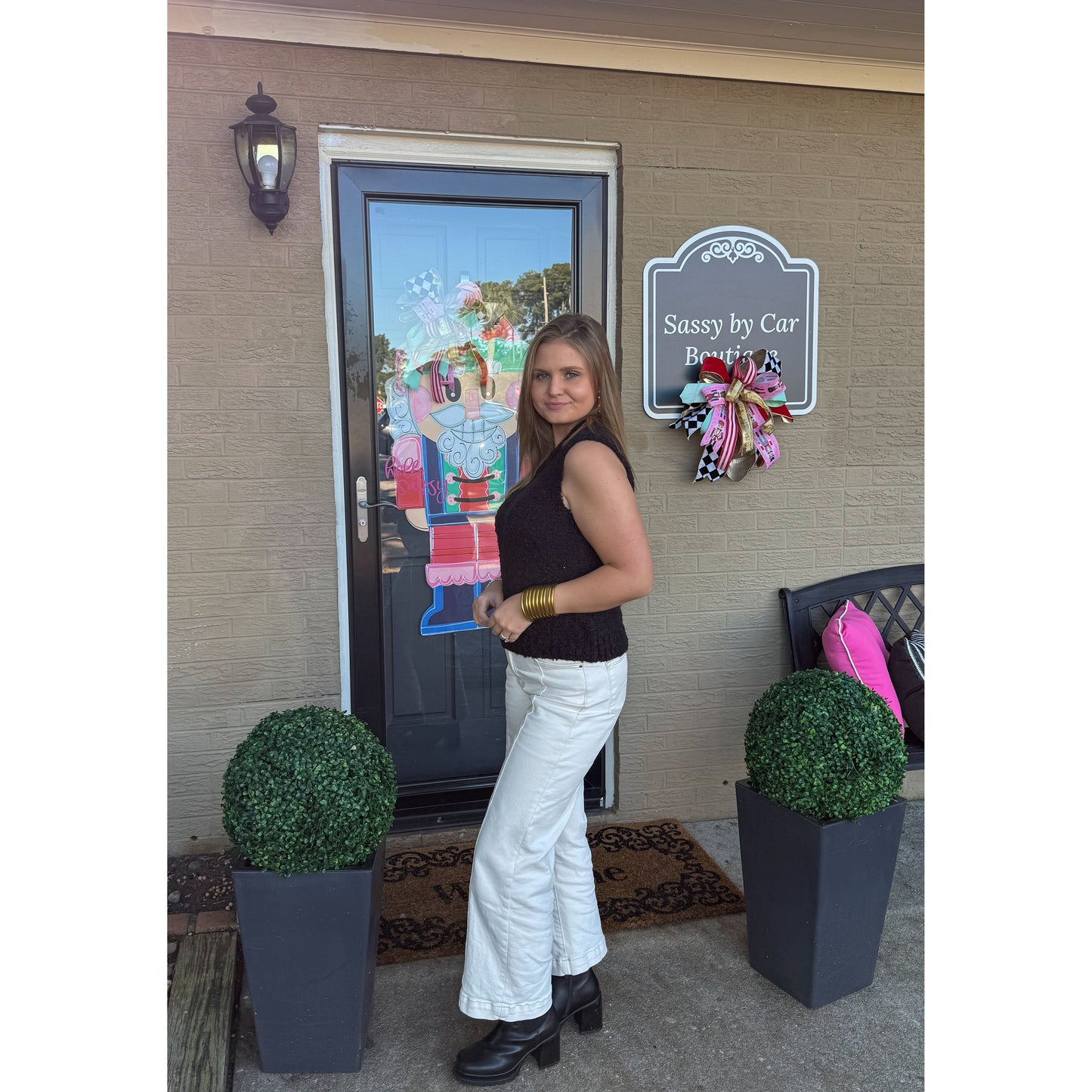 Haven Sweater Knit Vest, Black