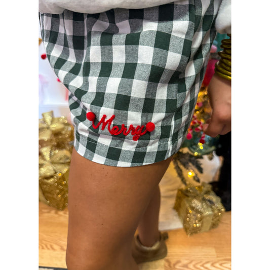 Gingham PJ Shorts