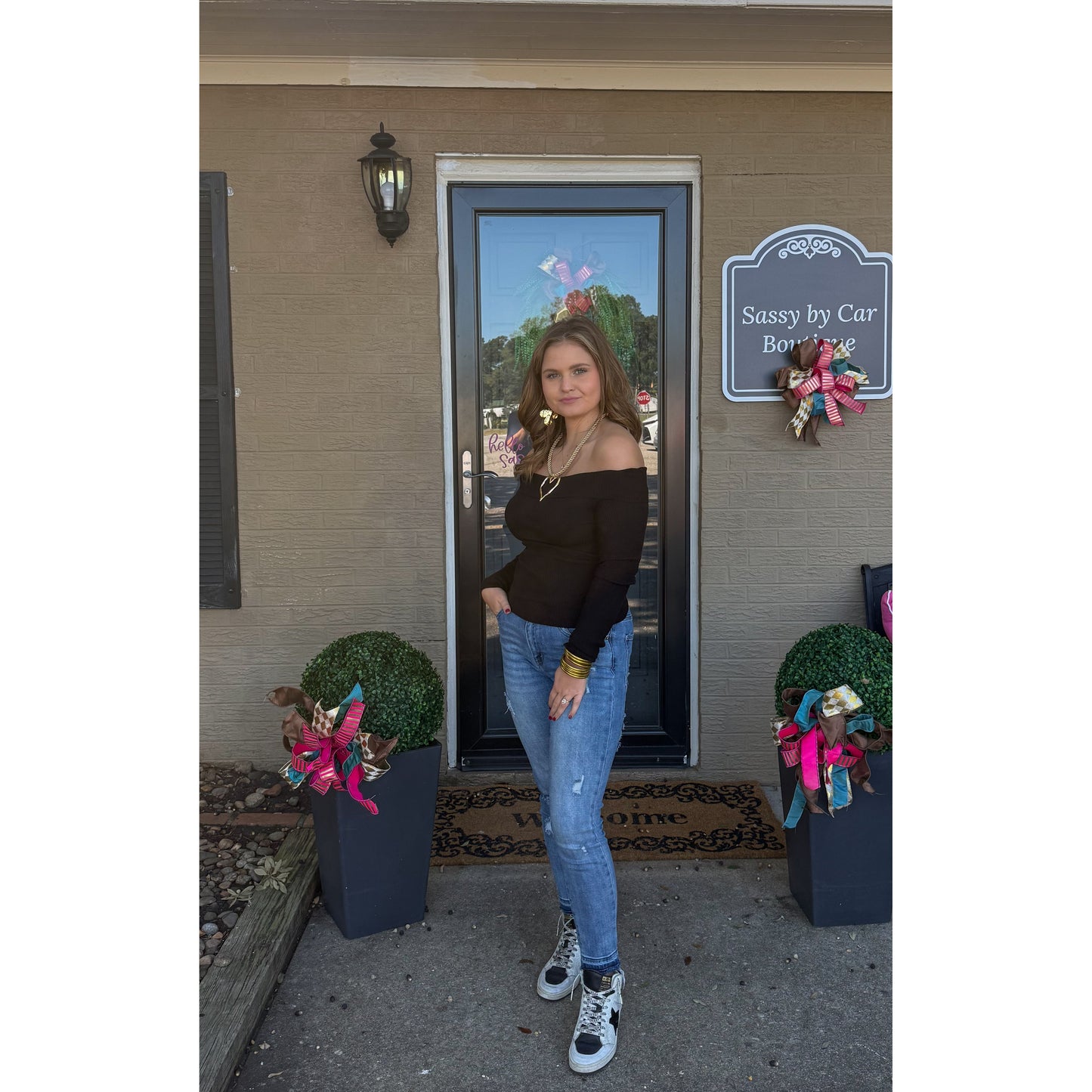 OTS Fitted Top, Black