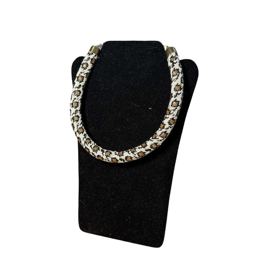 Cheetah Beaded Necklace