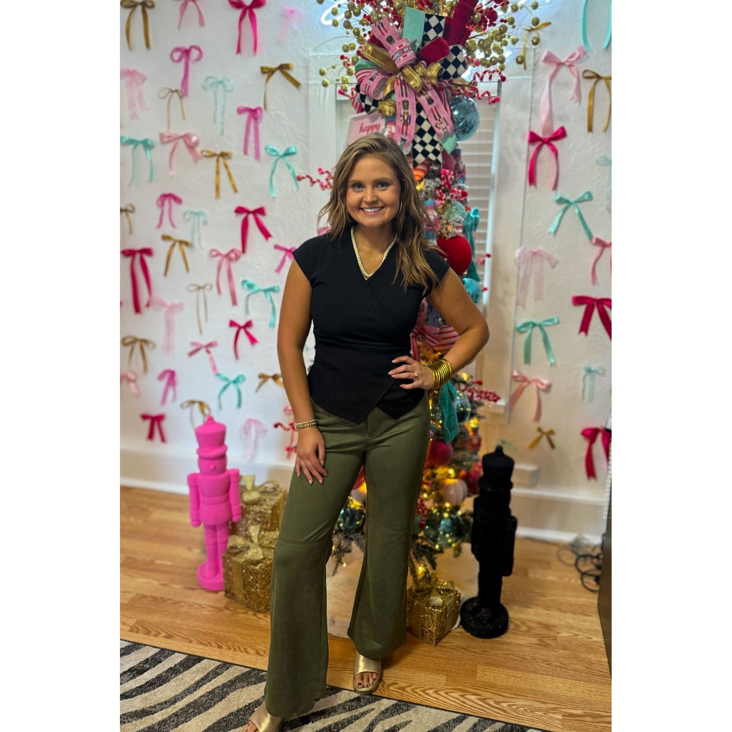 Hannah Detail Top, Black