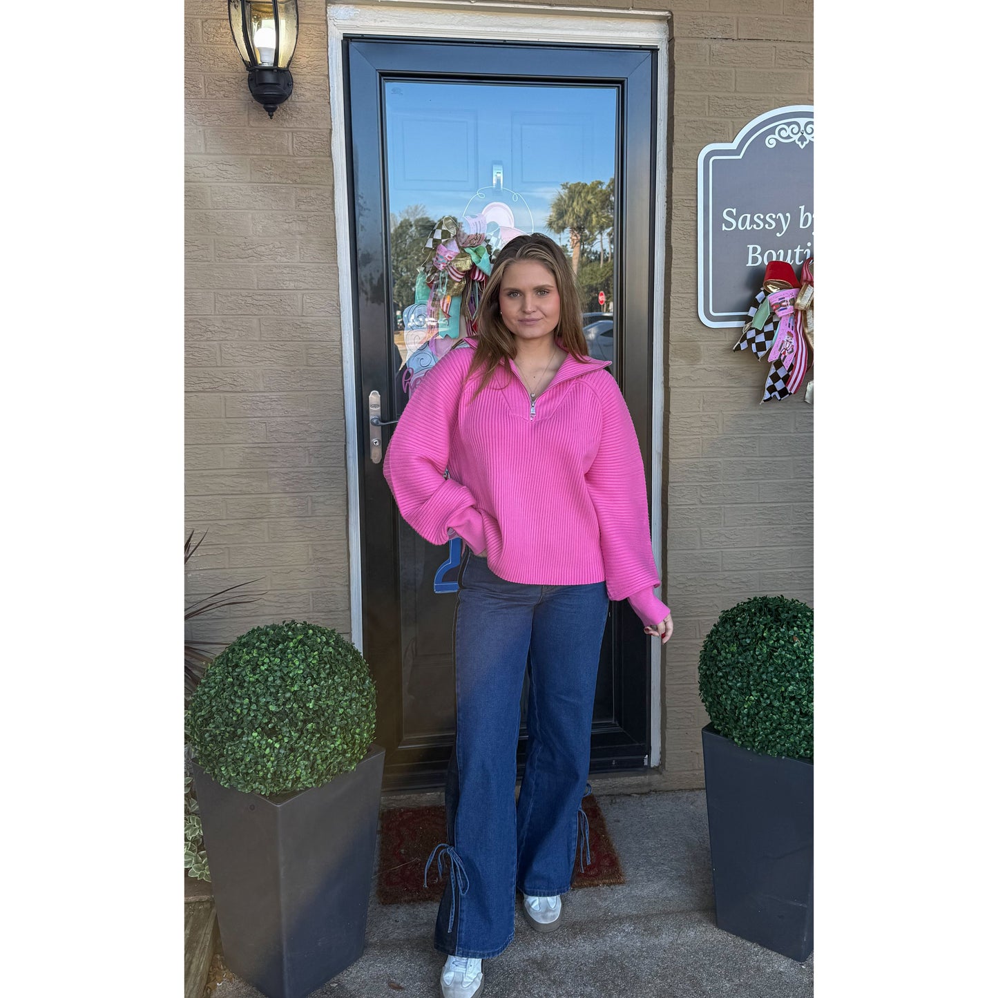 Monroe Sweater, Pink