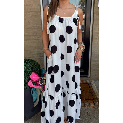 Polka Dot Maxi Dress