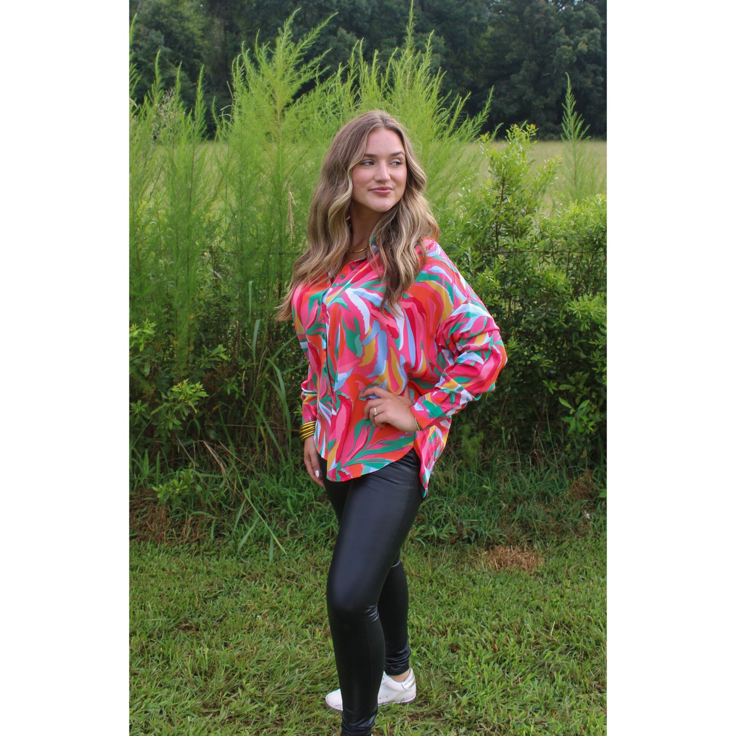 Stevie Pattern Blouse, Multi-Color