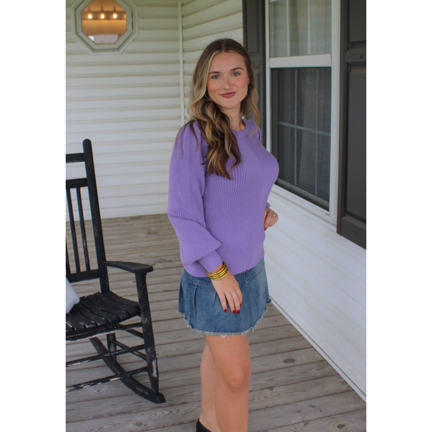 Reagan Sweater, Lavender