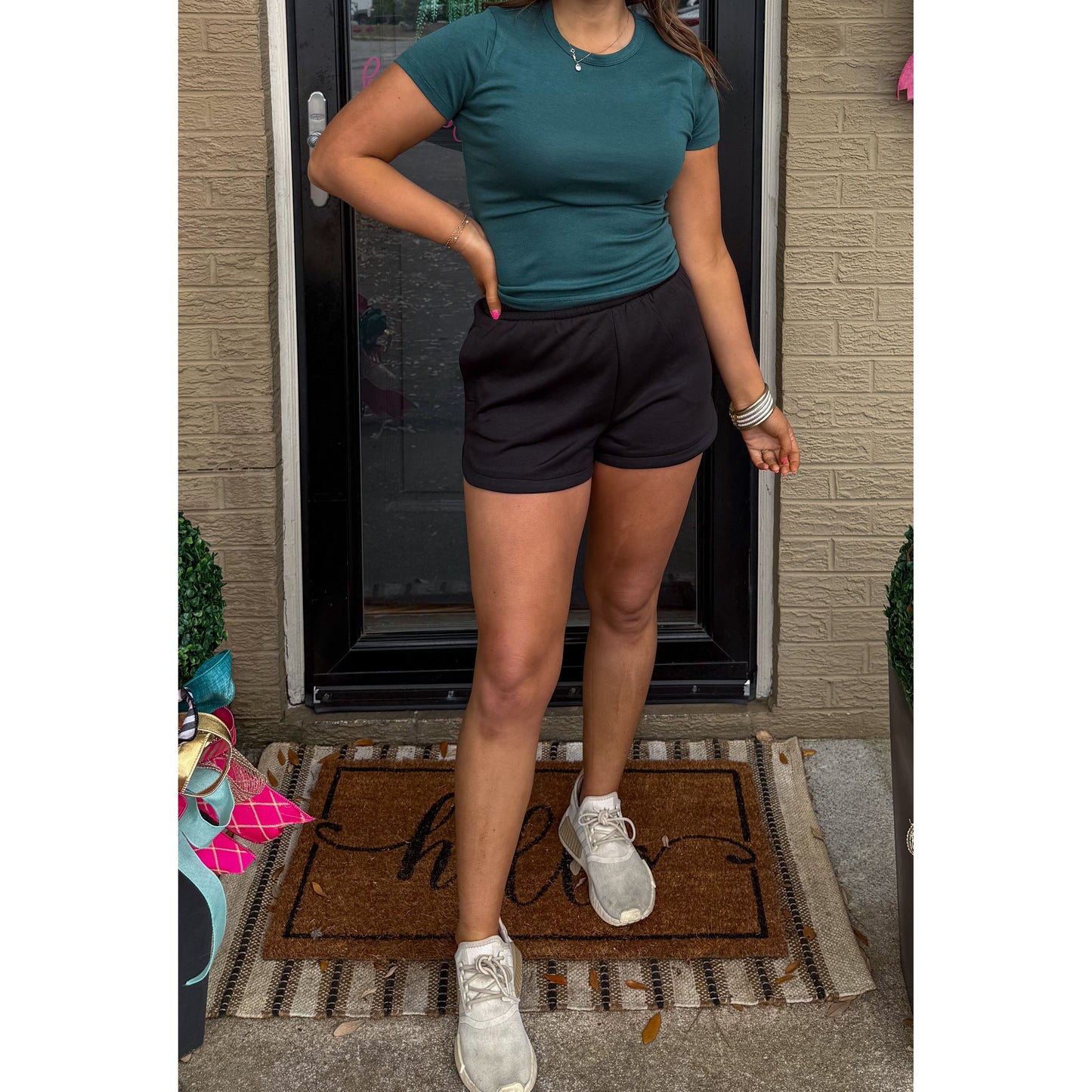 Teal Fitted Top