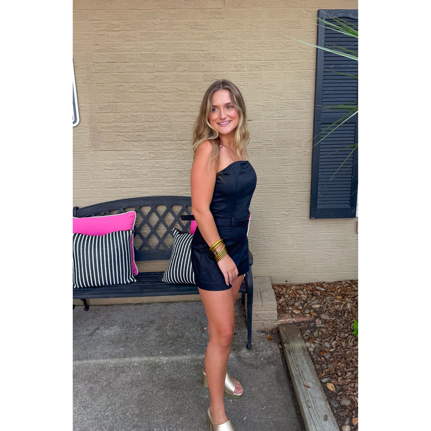 Tiffany Romper, Black
