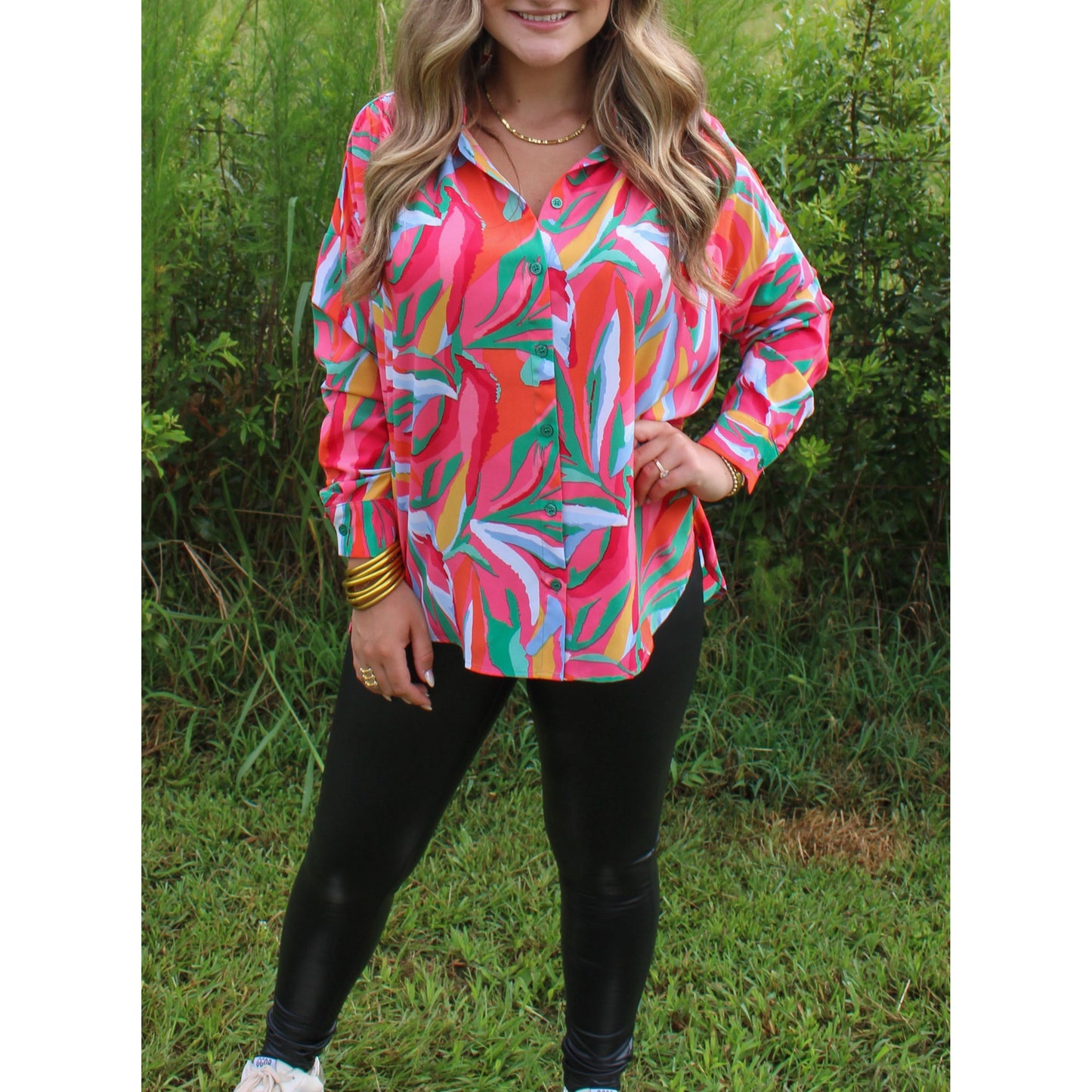 Stevie Pattern Blouse, Multi-Color