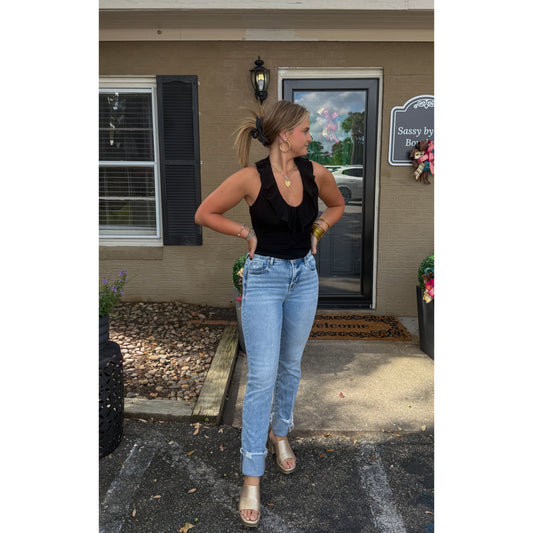 Marley Halter Top, Black