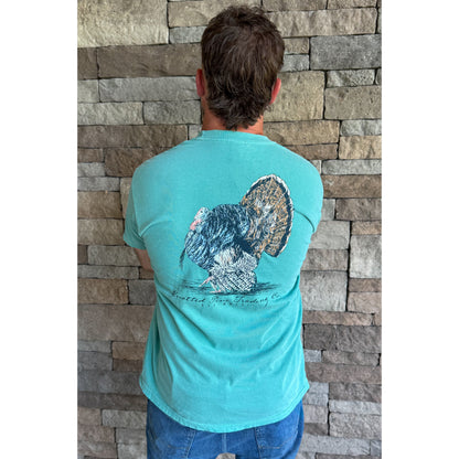 Mens Turkey T-Shirt, Teal