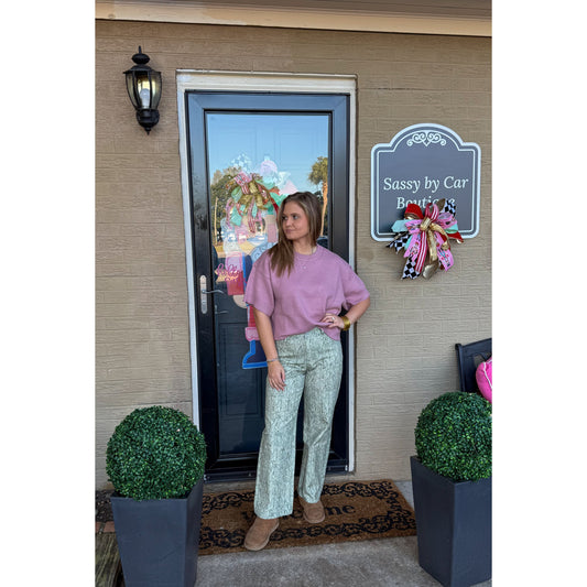 Macy Lightweight Sweater, Mauve