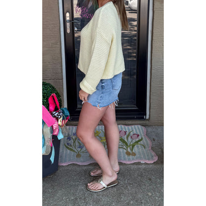 Butter Yellow Lightweight Sweater