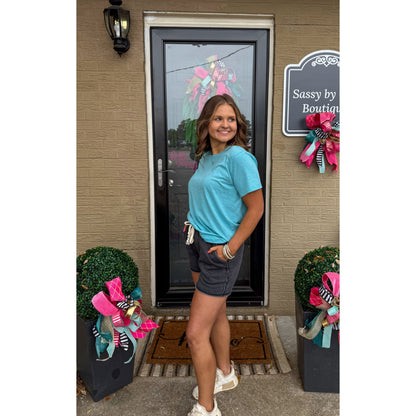 Gracie Top, Sky Blue