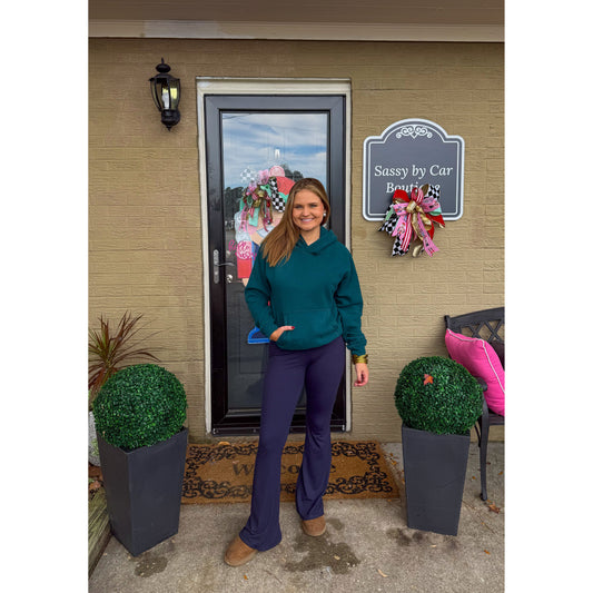 Hunter Green Lounge Hoodie