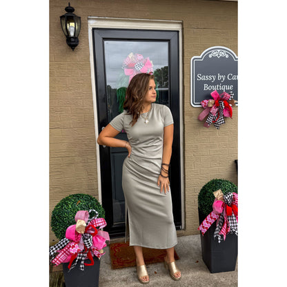 Miller Midi Dress, Sage Green