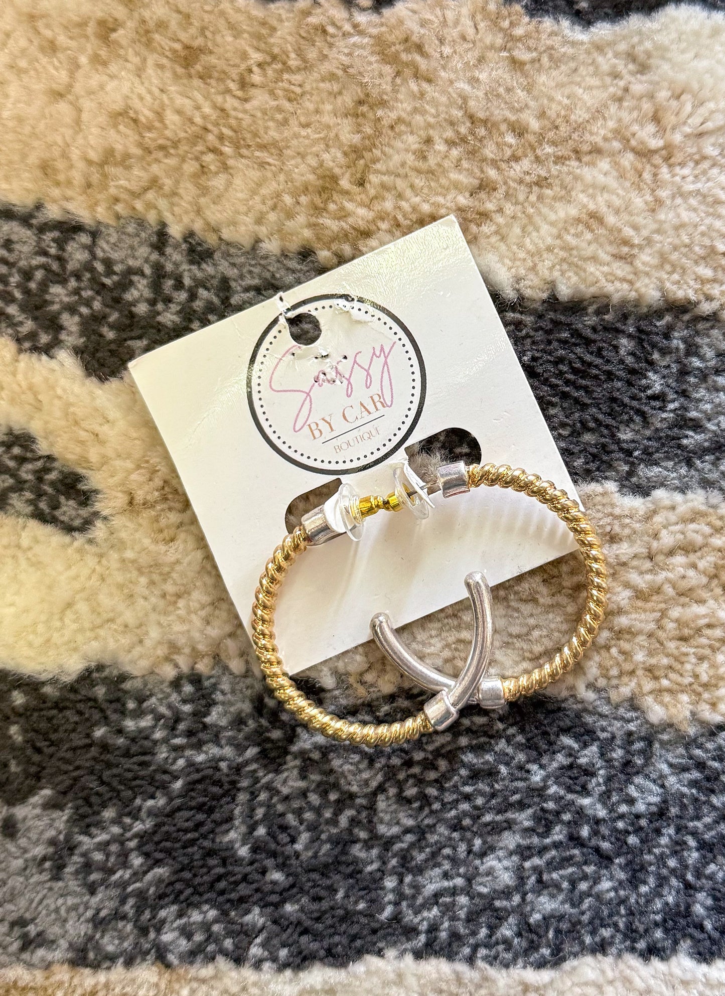 Silver/Gold Hoops