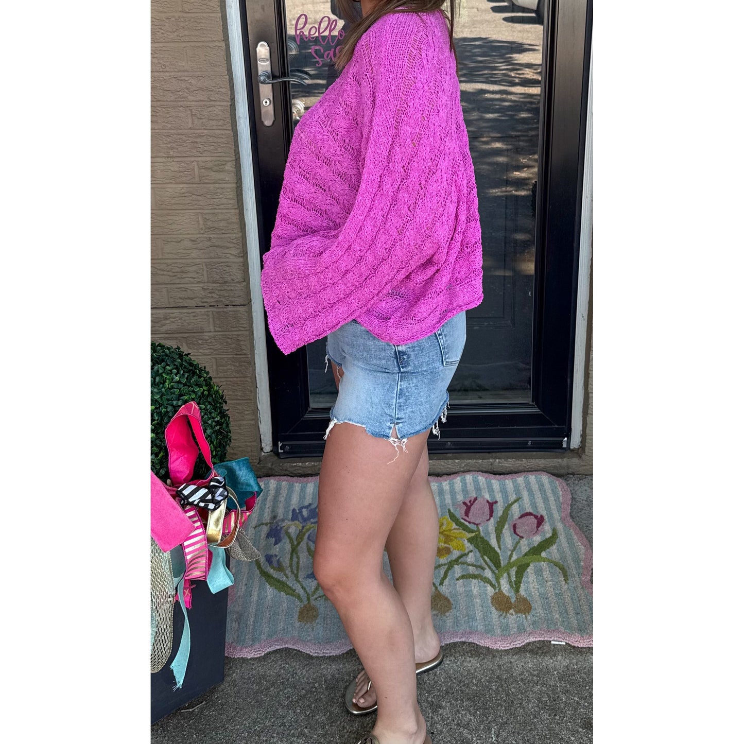 Lightweight Berry Sweater