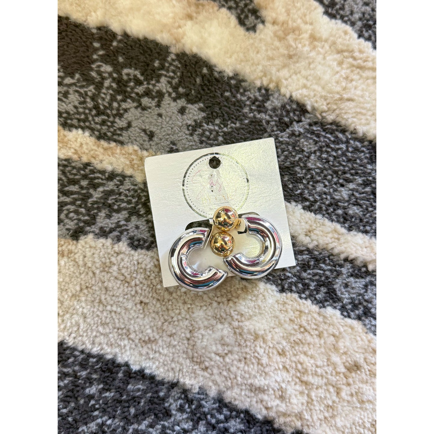 Silver/Gold Hoops