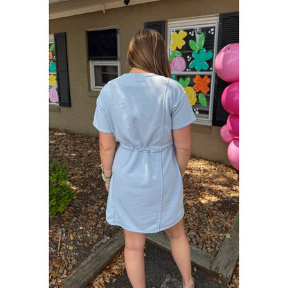 Tessa Mini Dress, Sky Blue