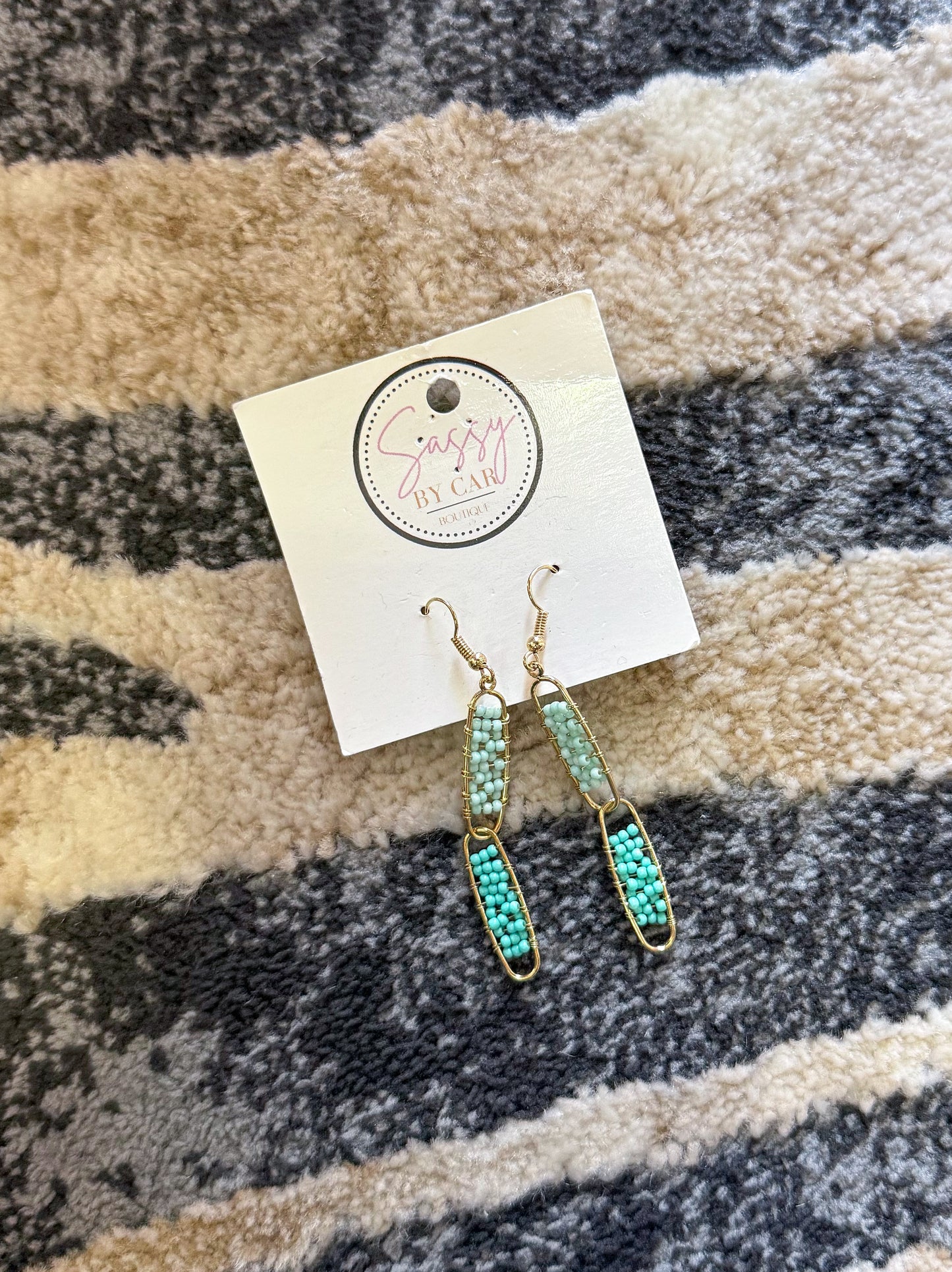 Multi Color Beaded Earrings