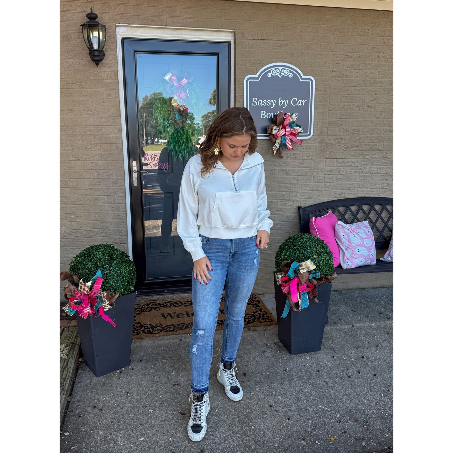 Carmen Pullover, White