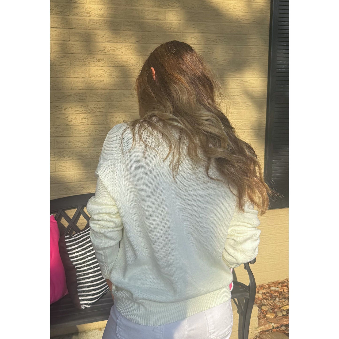 Espresso Martini Sweater, White
