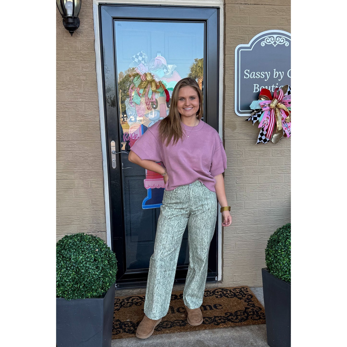 Macy Lightweight Sweater, Mauve