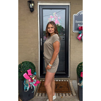 Josie Lounge Set, Dark Tan