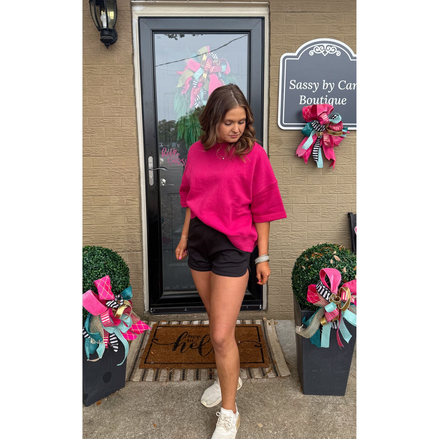 Malibu Detail Top, Plum Pink