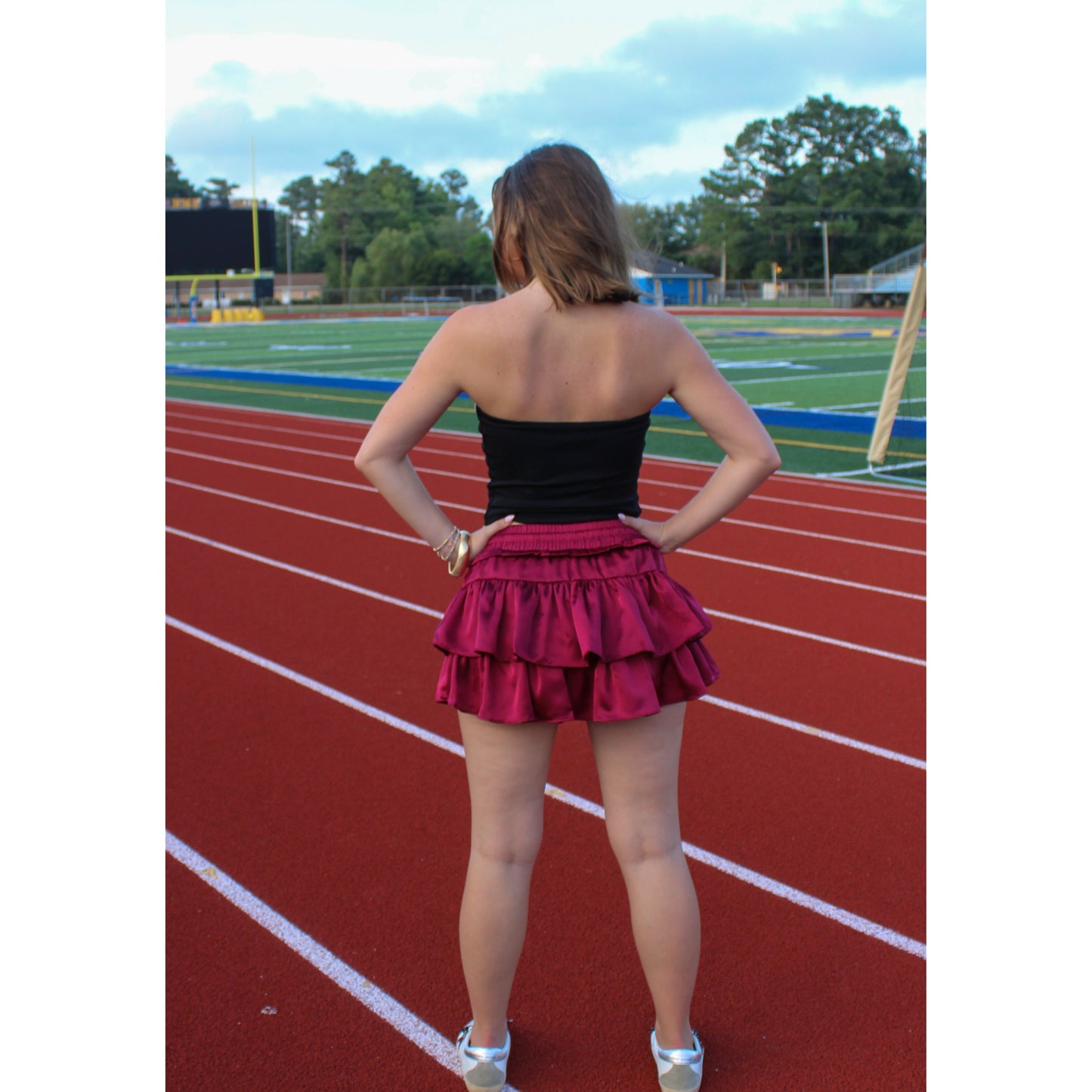 MVP Ruffle Skort, Garnet