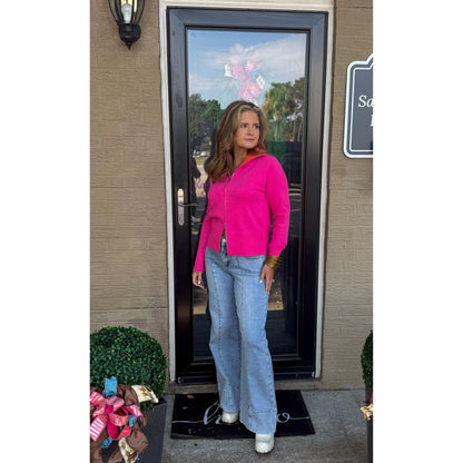 Kate Sweater, Pink/Orange