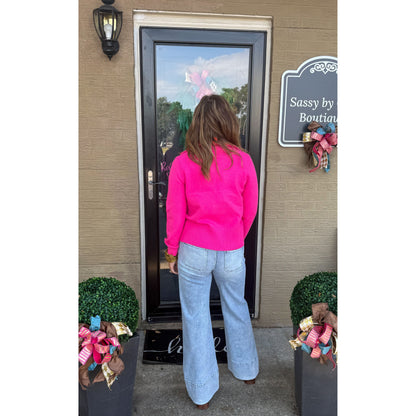 Kate Sweater, Pink/Orange