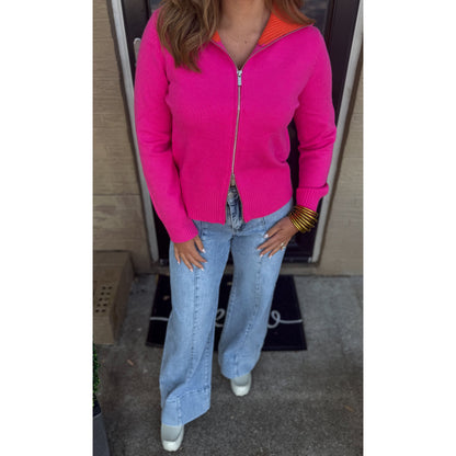 Kate Sweater, Pink/Orange