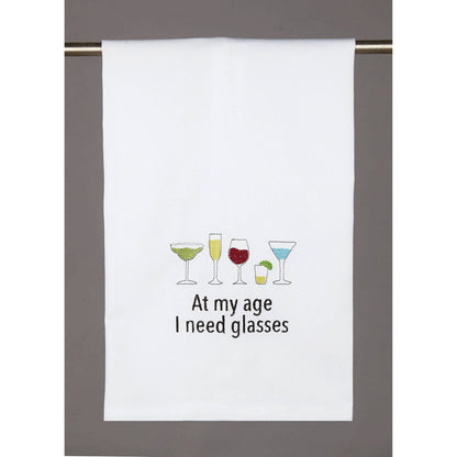 At My Age I Need Glasses Kitchen Towel