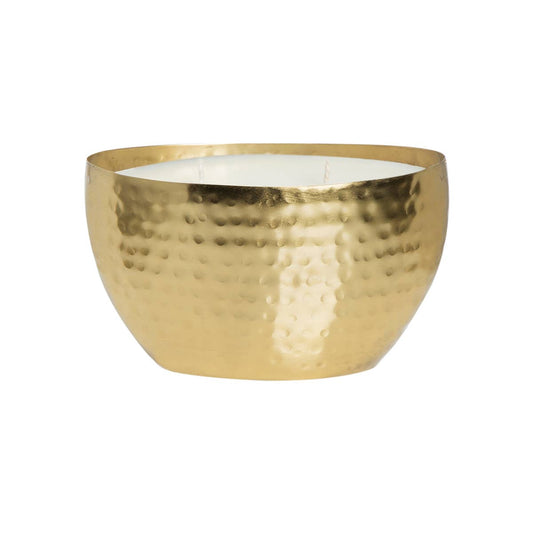 Pumpkin Chai Candle Gold OVAL Brass Bowl 18oz Candle