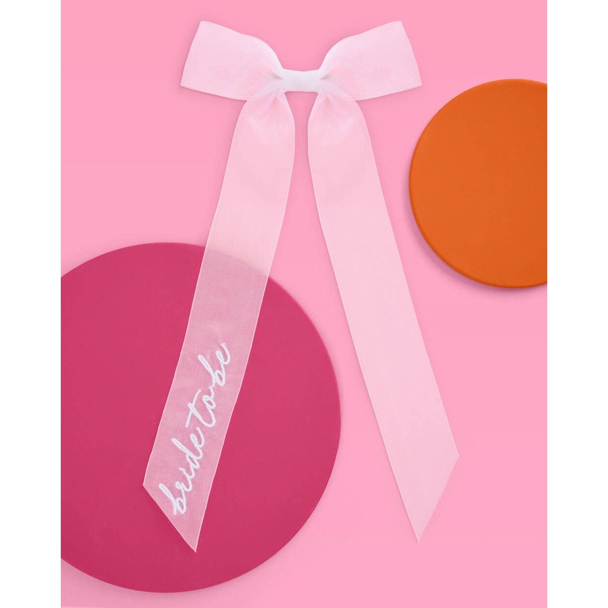 Bride To Be Embroidered Bow