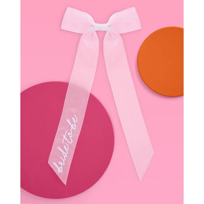 Bride To Be Embroidered Bow