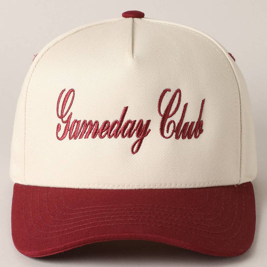 Gameday Club Embroidery Two Tone Baseball Cap