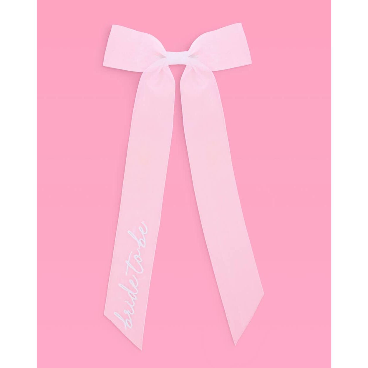 Bride To Be Embroidered Bow