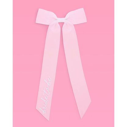 Bride To Be Embroidered Bow