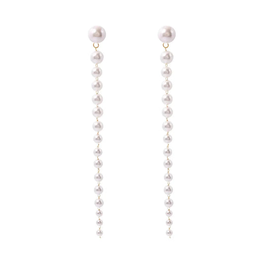 Lyle Pearl Dangle Earrings, Gold/Pearl